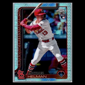 2025 Topps Chrome - #104 Michael Helman RC Prism Refractor - St Louis Cardinals - Bild 1 von 2