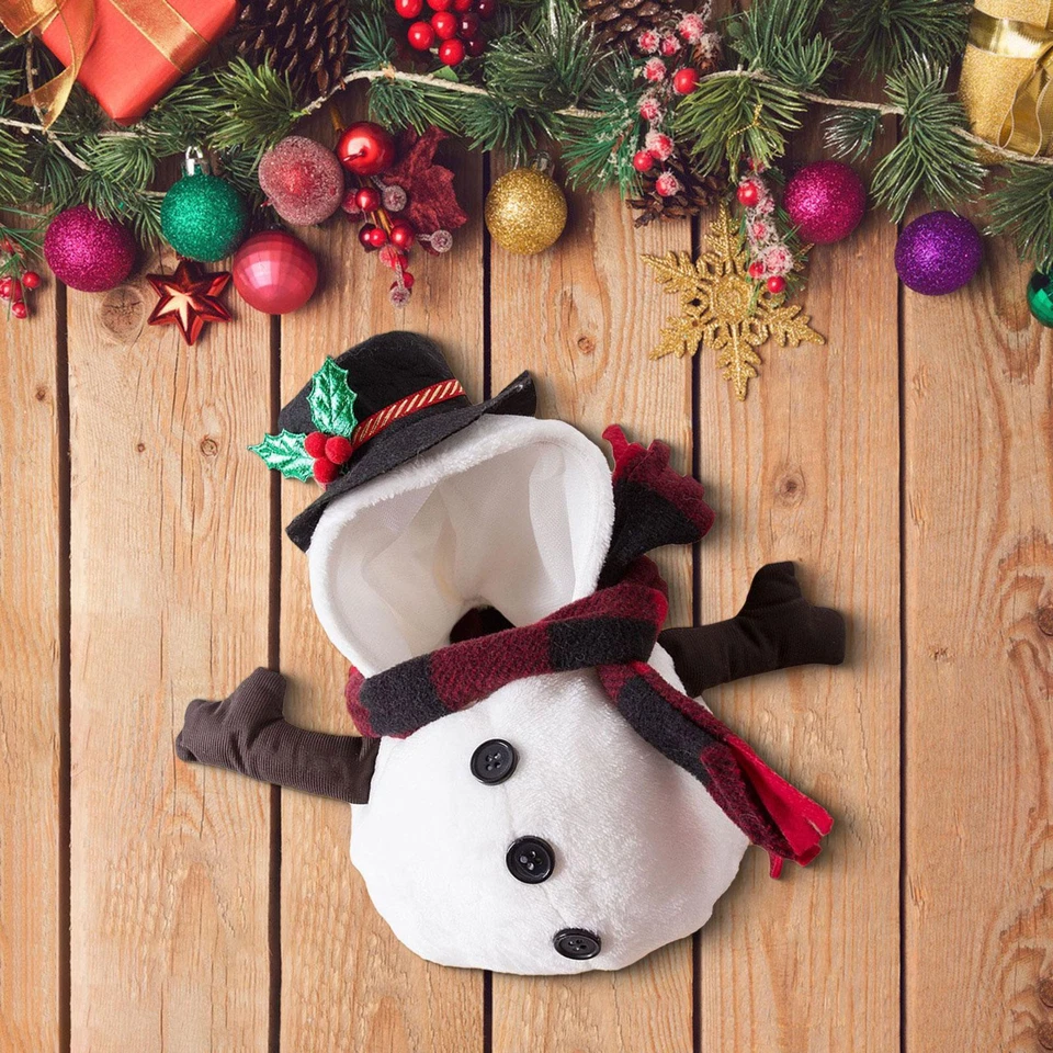 Disfraz para Perro Navidad Muñeco de Nieve Mascota Conjunto Ropa para Mascotas Invierno Cálido Creativo Cachorro Foto 1 de 1