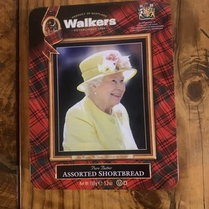 Collectable WALKERS Shortbread Empty Biscuit Tin QUEEN ELIZABETH II 2022 - Picture 1 of 4