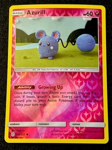 Azurill 146/236 NM Reverse Holo Asako Ito Crochet Art Sonne Mond Kosmische Finsternis! - Bild 1 von 1
