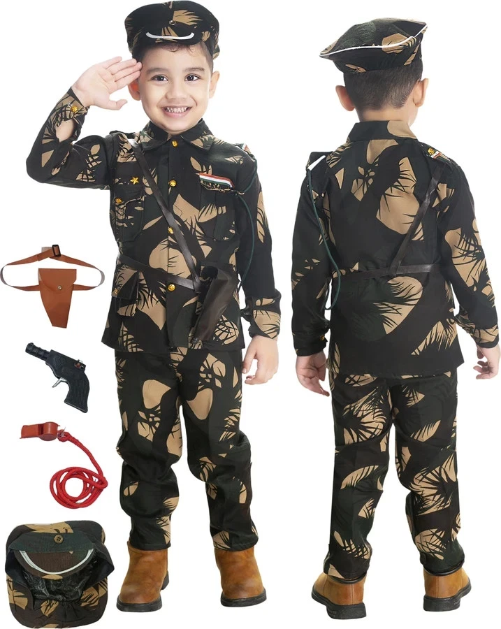 VESTIDO NIÑO ESTAMPADO EJÉRCITO O BSF código 110 Foto 1 de 1