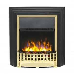 Dimplex Kingsley Deluxe Freestanding Electric Fire - Black / Brass KNG20X-BR - Picture 1 of 7