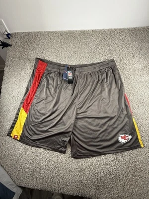 堪萨斯城酋长短裤男式 5XL 灰色红色黄色狂热分子抽绳运动休闲 — 第 1/4 张图片