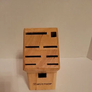 Replacement Wusthof Gourmet Wooden Knife Block 9 Knife Slots  - Picture 1 of 7