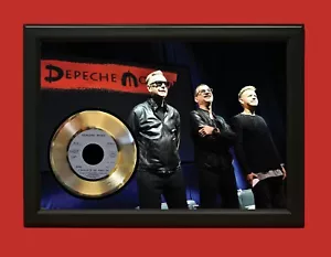Depeche Mode Poster Art Wood Framed 45 Gold Record Display C3 - Picture 1 of 3