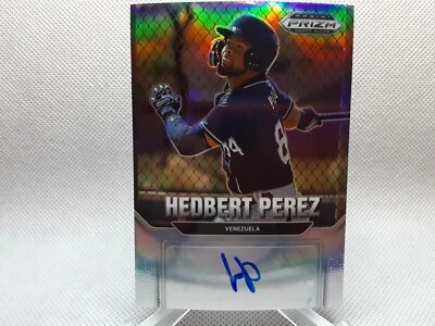 ⚾️2022 Panini Prizm Draft Picks Auto Hedbert Perez #AU-HP Auto - Image 1 of 3