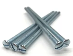 M3.5 x 75MM PLATA ENCHUFE ENCHUFE TOMA DE CORRIENTE TORNILLO ELÉCTRICO - Imagen 1 de 4