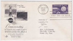 TurtlesTradingPost - Satellite Echo I 1960 #1173 Artcraft Cachet FDC - Picture 1 of 1