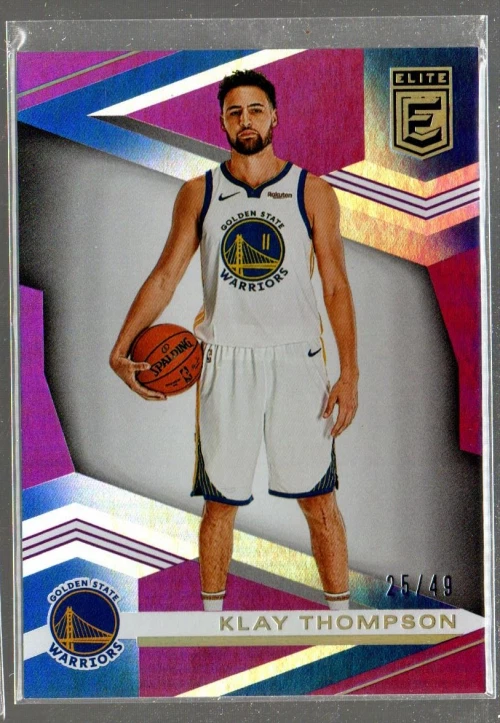2019-20 Elite Purple #40 Klay Thompson /49 - Image 1 of 1