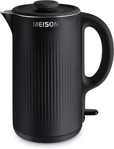 Electric Kettle, Stainless Steel 1.7L, Auto Shut-Off, Boil-Dry Protection, Black - Picture 1 of 12