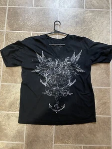 Aqua VI Tee Shirt Affliction Style Y2k Vintage Size Large - Picture 1 of 4