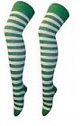 LADIES OVER THE KNEE STRIPED SOCKS FOR FANCY DRESS OR HEN PARTIES