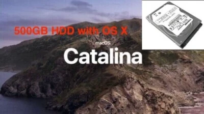 APPLE MACBOOK PRO A1278 A1286 A1297 2012 500GB HARD DISK DRIVE OS X CATALINA - Image 1 of 4