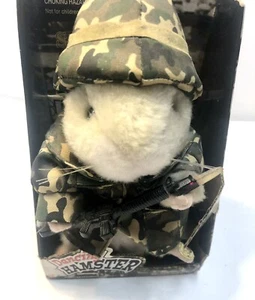 Gemmy Army Military Man Dancing Hamster 2003 SGT. Fatigas raspadas ☼ - Imagen 1 de 10