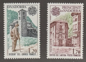 Andorra 1979 #269-70 Europa Issue; Mailman and First Post Office - MNH - Picture 1 of 3