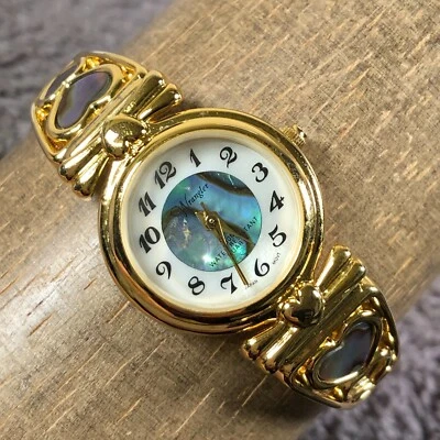 Женские кварцевые часы Wrangler с подвеской в виде сердца с абалоновым циферблатом и расширением 24 мм 6 1/2 дюйма - Изображение 1 из 4