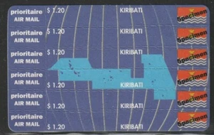 #620 Kribati $1.20 x 6 AIRMAIL SPECIMEN Stamp Card...THIS IS AWESOME!!! - Picture 1 of 1