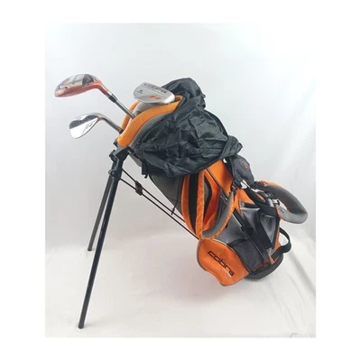 Cobra Junior Golf Club Set Orange Black Youth Kids Bag Clubs Putter SW Hybrid - Image 1 of 4