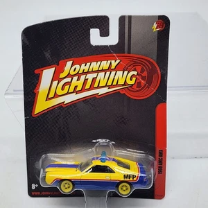 UH 2011 Johnny Lightning 1968 AMC AMX in Blue and Yellow 'MFP' Mad Max Sealed - Picture 1 of 9