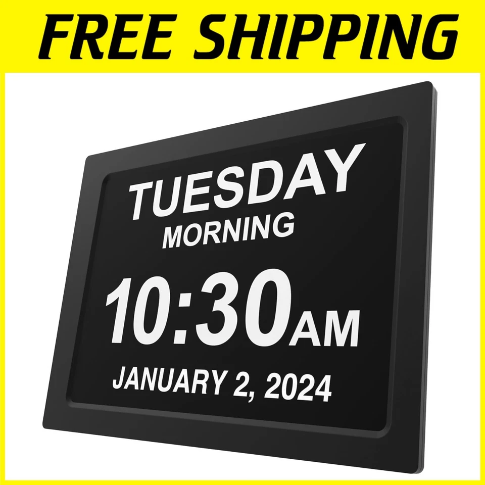 Elderly Calendar Clock with Adjustable Brightness - Image 1 of 4