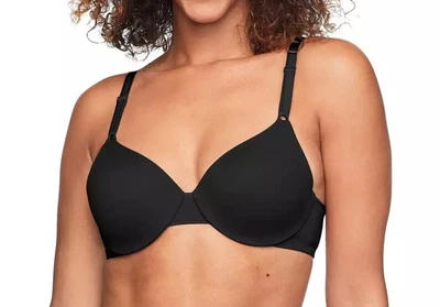 Warner's This Is Not A Bra Cushioned Underwire T-Shirt Bra 38B Black 1593 NWT - Image 1 of 4