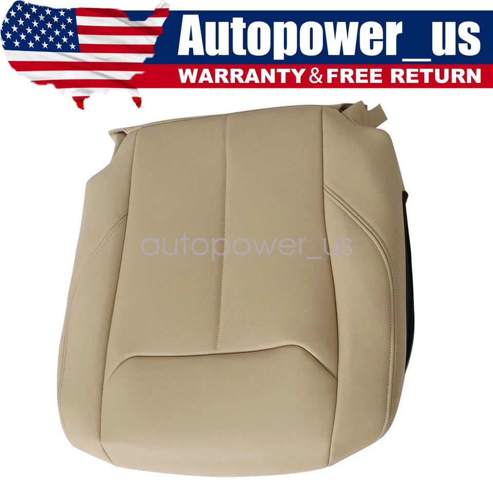 Cubierta de asiento inferior de cuero tostado para BMW F30 335i xDrive 2012-2018 del pasajero delantero Foto 1 de 4