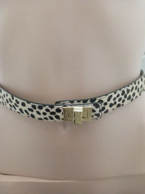 Ann Taylor Leopard Print Calf Hair Women’s Belt Small New - Image 1 of 4