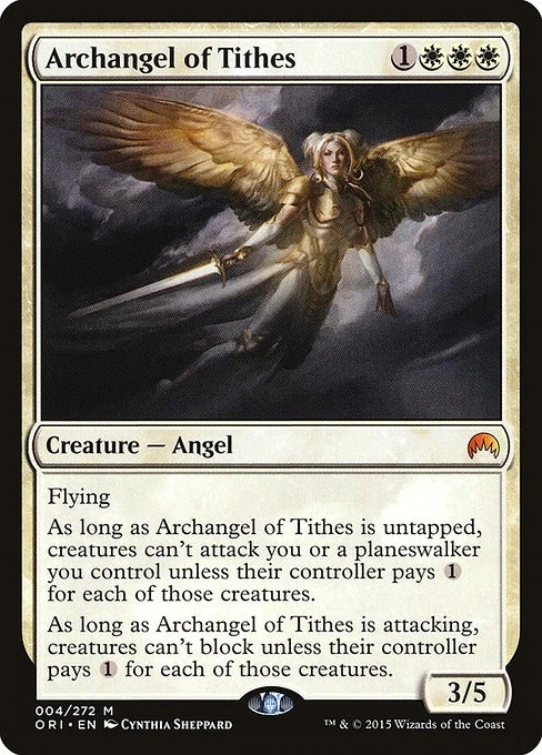 Archangel of Tithes 1x FOIL ORI MTG Magic Origins Mythic MINT white - Image 1 of 1
