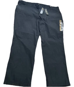 Lee Women's Plus Size Pants 24W Petite Black Relaxed Fit Straight Leg Mid Rise - Picture 1 of 12
