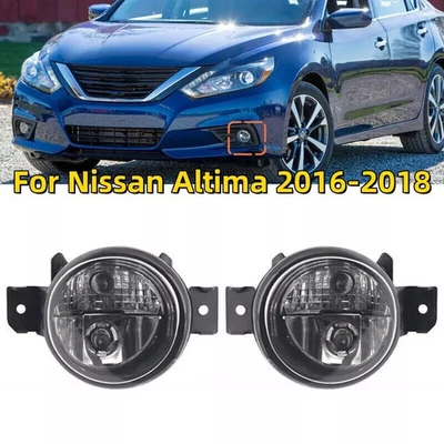 2x Luces antiniebla del parachoques delantero izquierdo y derecho para Nissan Altima 2016 2017 2018 Foto 1 de 4