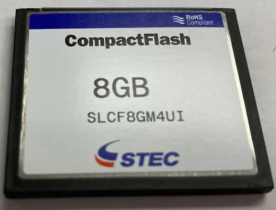 8GB SLCF8GM4UI STEC WD Industrial Grade Temp Compact Flash CF Card -40C to +85C - Image 1 of 2