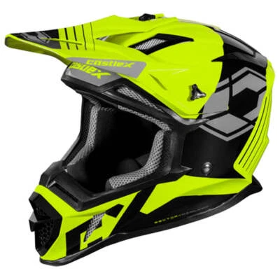 Casco de moto de nieve Castle X CX200 Sector - Alta visibilidad Foto 1 de 3
