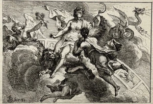 Ete JOHANN GEORG BERGMULLER Summer GRAVURE XVIII° - Picture 1 of 3