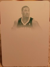 ROY HIBBERT 2013-14 Panini National Treasures Cyan PRINTING PLATE SP #1/1 Pacers