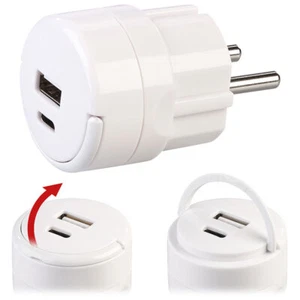 revolt Kompaktes Doppel-USB-Netzteil mit USB-C PD und USB-A QC 3.0, 20 Watt - Bild 1 von 11