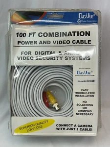Digivue EC-VPC100 Security Power and video combination 100 Ft cable Superior Qua - Picture 1 of 5
