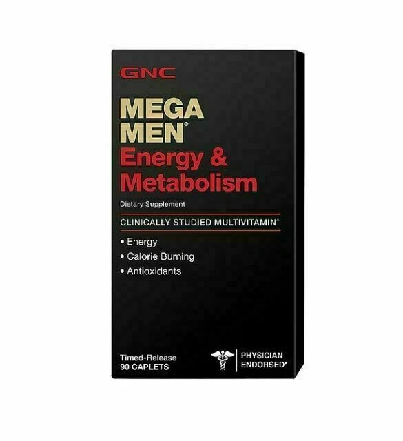 GNC Mega Men Energy and Metabolism Multivitamin Tablets - 90 Count