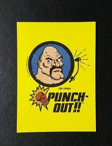 1989 Topps Nintendo Sticker : Soda Popinski (Punch Out) - Tips No.3 Punch out
