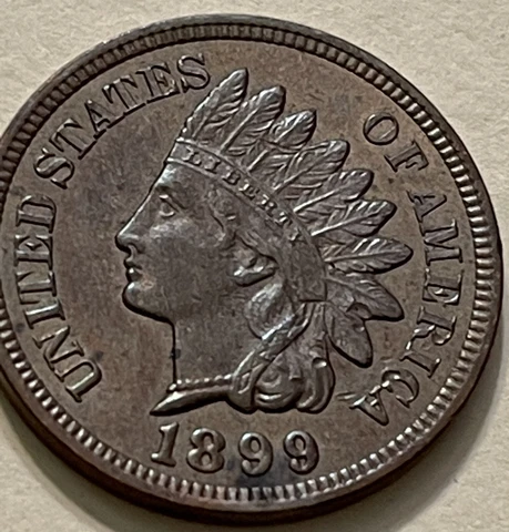 1899 Indian Head Cent Penny . Full Liberty And 4 Diamonds!   **REDUCED** Cover