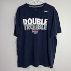 Nike Uconn Huskies Basketball Double Trouble Blue Short Sleeve T-Shirt Mens 2Xl
