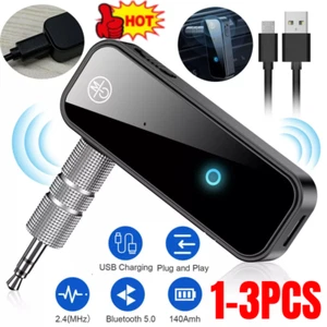 USB Wireless Bluetooth 5.0 Transmitter Receiver for Car Music Audio Aux Adapter~ - Picture 1 of 15