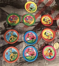 10 Sottobicchieri/piattini Latta Vintage Walt Disney Gadgets ????