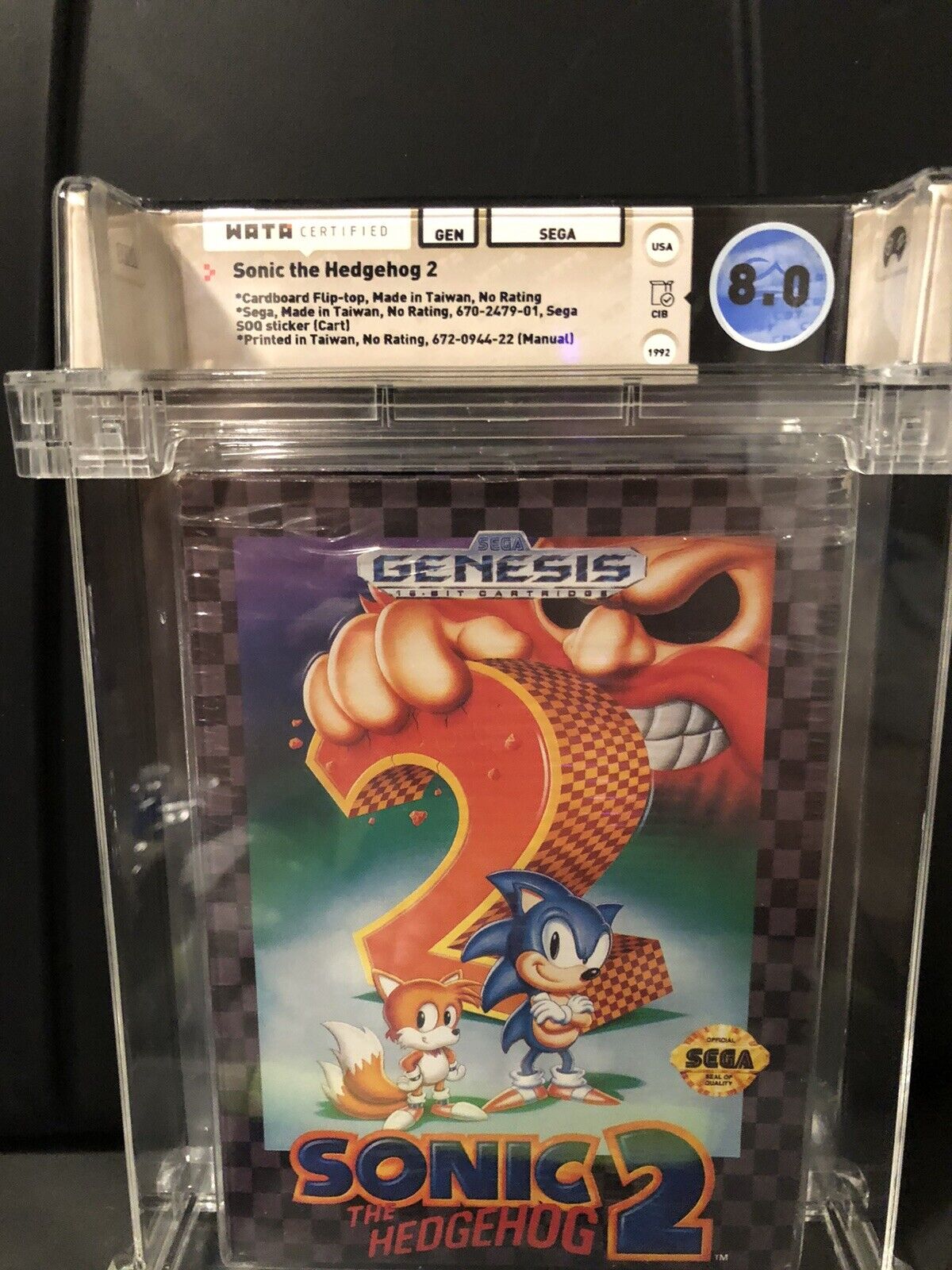 Sonic the Hedgehog 2 (Sega Mega Drive) Loose Cartridge Game Only