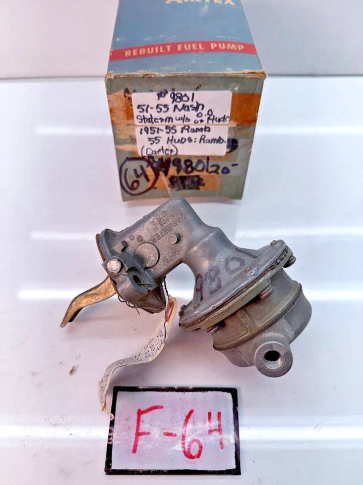 Bomba de combustible NORS Carter 1951 1952 1953-1955 Nash Statesman Rambler 9801 F-64 Foto 1 de 4