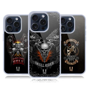 HEAD CASE DESIGNS SKULL BIKERS SOFT GEL CASE & WALLPAPER FOR APPLE iPHONE PHONES - Picture 1 of 10