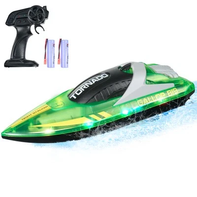RC Boot Ferngesteuertes Rennboot Speedboot Schiff Boot 2,4GHz 12km/h Grün - Bild 1 von 4