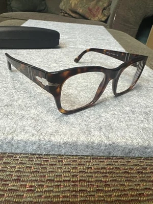 PERSOL 3297-V 24 Monturas de Gafas SOLO Habana Transparente 52[]22-145mm Foto 1 de 4