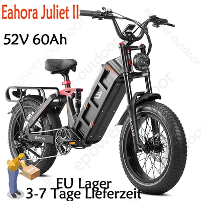 eAhora Juliet II Elektrofahrrad 52V 60Ah 20 Zoll City Bike 7-Gänge Coummuterbike - Bild 1 von 4