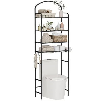 Almacenamiento de 4 niveles sobre el inodoro, organizador de baño, ahorro de espacio, sobre el inodoro... Foto 1 de 4