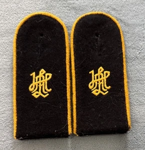 German WWII Waffen Elite II Leibstandarte LAH Cavalry EM Shoulder Boards - Picture 1 of 2